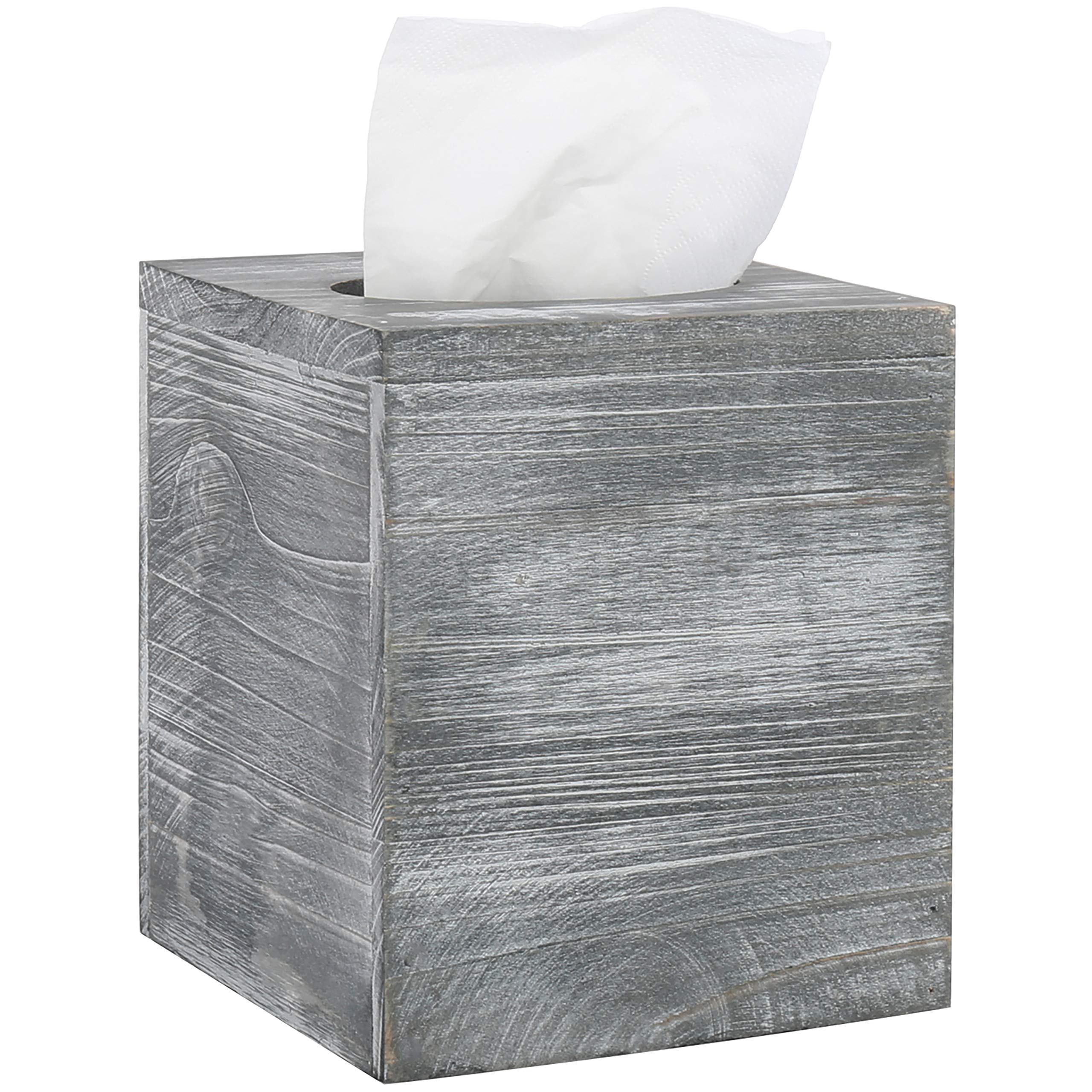 Amazon.com: MyGift Graywashed Wood Decorative Tissue Box Holder